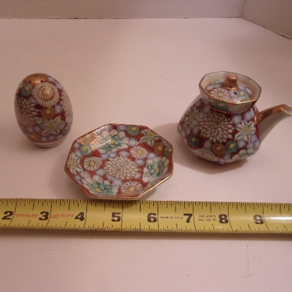 RARE WWII SHOZAN KUTANI HANDPAINTED - Picture 7 of 8